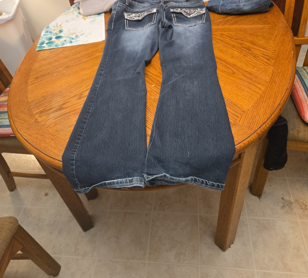 Love Indigo Deep Blue Wide Leg Jeans